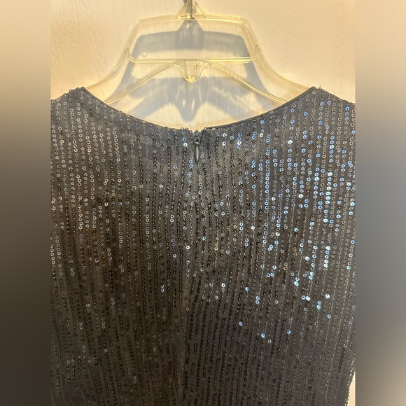 SHEIN Tassel Draped Dress Elegant V
Neck Sleeveless Party Flapper - Picture 6 of 10